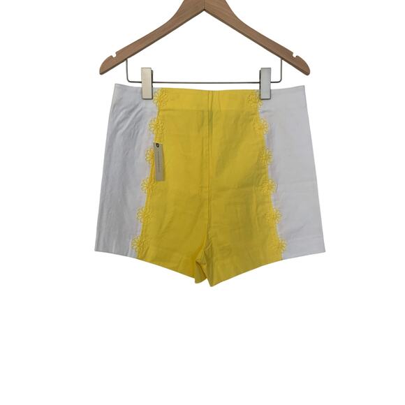 NWT Anthropologie Maeve Surf City Linen Blend Embellished Shorts - Picture 4 of 7